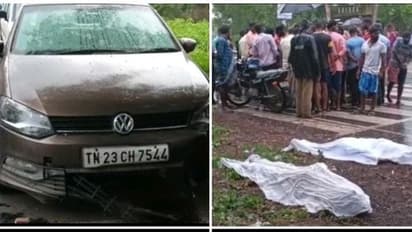 மின்னல் வேகத்தில் வந்த கார்...! பொதுமக்கள் மீது மோதி தூக்கி வீசப்பட்டதில் 3 பேர் துடி துடித்து பலி