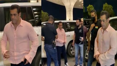 बुलेटप्रूफ कार से एयरपोर्ट पहुंचे सलमान खान, लाइसेंसी हथियार भी मिला
