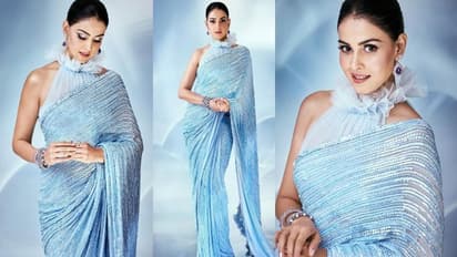 Genelia: ఇన్నేళ్ళైనా జెనీలియా అందం తగ్గలేదుగా.. నీలిరంగు చీరలో సోయగాల నెమలిలా మెరుపులు 