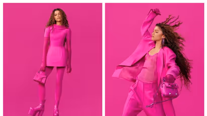 Zendaya looks pretty in pink in Valentino’s latest campaign