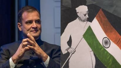 ഡിപി പതാകയാക്കണമെന്ന് മോദിയുടെ ക്യാംപയിൻ, പതാക പിടിച്ച് നിൽക്കുന്ന നെഹ്രുവിനെ പ്രൊഫൈൽ പിക്ചറാക്കി രാഹുൽ