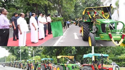 விவசாயிகளுக்கு குட் நியூஸ்...! குறைந்த வாடகையில்  டிராக்டர்கள்... அசத்திய தமிழக முதலமைச்சர்