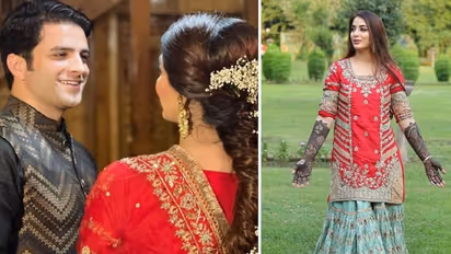  लाल जोड़े में कहर ढा रहीं IAS अतहर की दुल्हनिया! सामने आईं नई रोमांटिक तस्वीरें, महरीन के हथेली सज गई मेहंदी