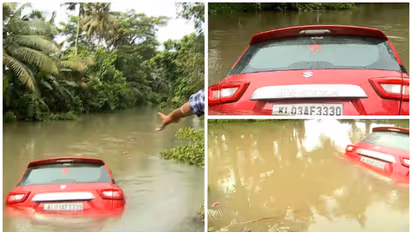 കോട്ടയത്ത് കാർ ഒഴുക്കിൽ പെട്ടു, പിഞ്ചു കുഞ്ഞടക്കം നാലഗ കുടുംബം അത്ഭുതകരമായി രക്ഷപ്പെട്ടു