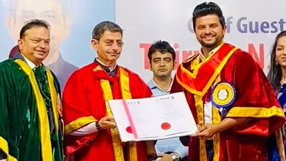 రైనా ఇకపై డాక్టర్ సురేష్ రైనా... ‘మిస్టర్ ఐపీఎల్’ని గౌరవ డాక్టరేట్తో సత్కరించిన వేల్స్ ఇన్స్టిట్యూట్...