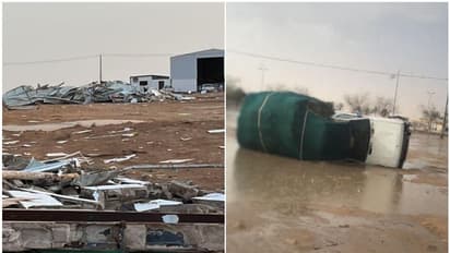 സൗദിയിലെ സാജിറില് കൊടുങ്കാറ്റില് വ്യാപക നാശം