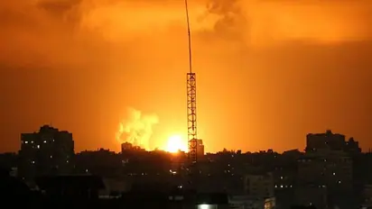 Israeli jets strike Hamas camp in Gaza after tension escalates over hunger striker's death; Ceasefire agreed