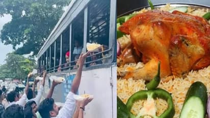 ഹൈവേയിലെ കുഴിതാണ്ടിയെത്തുന്നവർക്ക് കുഴിമന്തി!; വെറൈറ്റി സമരവുമായി യൂത്ത് കോൺ​ഗ്രസ്