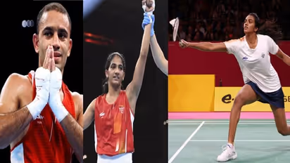 காமன்வெல்த்: இந்திய பாக்ஸர்கள் அமித் பங்கல், நீத்து தங்கம் வென்றனர்..! வெள்ளியை உறுதி செய்த பி.வி.சிந்து