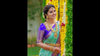 பட்டு சேலையில் பேரழகியாய் மாறிய புன்னகை அரசி சினேகா..! சிலை போல் நின்று சிலிக்க வைத்த லேட்டஸ்ட் போட்டோஸ்!