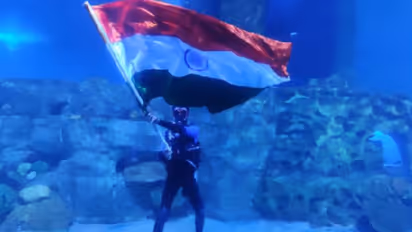 Come Witness the Largest Indian Flag Hoisting Underwater at VGP Marine Kingdom, Chennai
