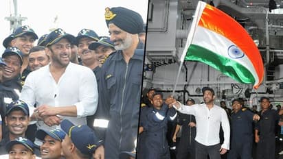 From making rotis to push-ups on deck, Salman Khan's day out on board INS Visakhapatnam