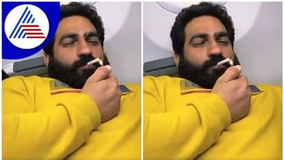 ವಿಮಾನದಲ್ಲಿ ಸಿಗರೇಟ್ ಸೇದಿದ ಸೋಷಿಯಲ್ ಮೀಡಿಯಾ ಸ್ಟಾರ್: ವಿಡಿಯೋ ವೈರಲ್..!