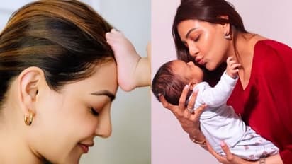 కాజల్ కట్టప్ప అవతారం.. కొడుకుతో కలిసి బాహుబలి మ్యాజిక్ రిపీట్, రాజమౌళికి అంకితం  