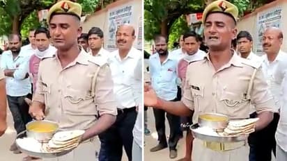 'Even a dog won’t eat': UP constable cries on road protesting poor quality food