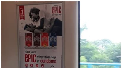 మెట్రో కోచ్లో మహిళల సీట్ల వద్ద కండోమ్ యాడ్ పోస్టర్.. సోషల్ మీడియాలో రచ్చ.. ‘అది తొలగించాం’