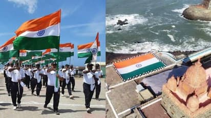 75 സൈനികർ, 75 കിലോമീറ്റർ, 75 അടി നീളമുള്ള പതാക; കരസേനയുടെ തിരം​ഗ യാത്രയ്ക്ക് തുടക്കം