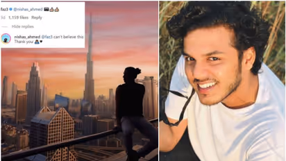 ശൈഖ് ഹംദാന്റെ കമന്റ്; ഒറ്റ ചിത്രത്തിലൂടെ വൈറലായി മലയാളി യുവാവ്