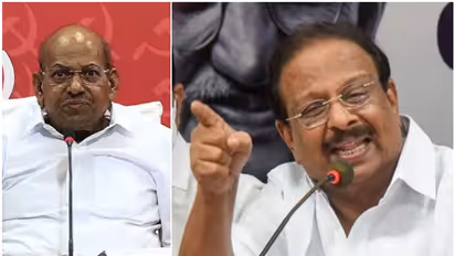 'പിണറായിയെക്കുറിച്ച് പറഞ്ഞത് മികച്ച രാഷ്ട്രീയതമാശ, ഇ പിയെക്കാൾ വലിയ കോമാളിയായി മാറരുത്'; കോടിയേരിയോട് സുധാകരൻ