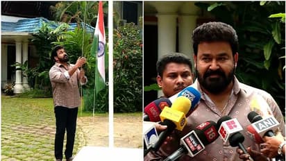 വീട്ടിൽ ദേശീയ പതാക ഉയർത്തി മോഹൻലാല്‍; 'ഹർ ഘർ തിരംഗ' രാജ്യ സ്നേഹം ഊട്ടിയുറപ്പിക്കുമെന്ന് താരം