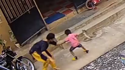 बेटे को डसने जा रहा था फन फैलाये नाग, मां ने बचा ली जान, देखें लाइव वीडियो