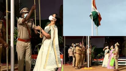 പത്തനംതിട്ടയിൽ മന്ത്രി ഉയർത്തുന്നതിനിടെ പതാക കയറിൽ കുടുങ്ങി; തിരിച്ചിറക്കി വീണ്ടും ഉയർത്തി