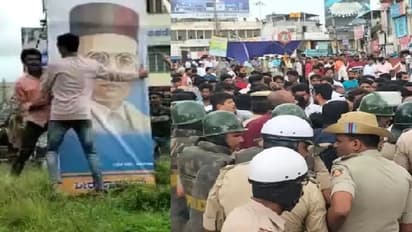 சாவர்க்கரின் பேனரை அகற்றியதை எதிர்த்து போராட்டம்… ஷிவமோகாவில் 144 தடை உத்தரவு!!