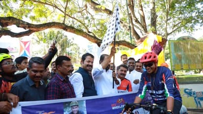 ഏകാന്ത സൈക്കിള്‍ യാത്രയ്ക്ക് തുടക്കം: തിരുവനന്തപുരത്ത് നിന്ന് ലണ്ടനിലേക്ക്, 30000 കിലോമീറ്റർ, 35 രാജ്യങ്ങള്‍ 