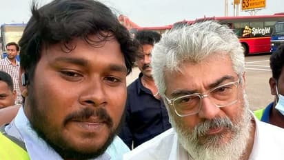 ஏர்போர்ட்டில் ரசிகர்கள் ஆசை நிறைவேற்றிய அஜித்... வைரலாகும் லேட்டஸ்ட் போட்டோஸ்..!