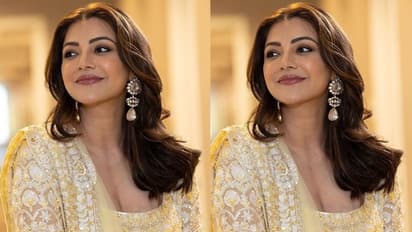 నిండు చందమామలా వెలిగిపోతున్న కాజల్ అగర్వాల్.. ఎల్లో చుడీదార్ లో మైమరిపిస్తున్న గ్లామర్ బ్యూటీ పోజులు ..