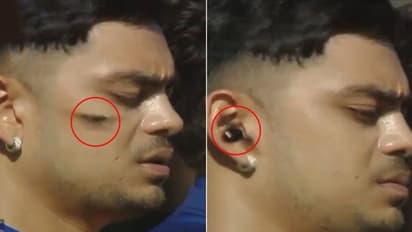 ఇషాన్ కిషన్‌ని ఇరకాటంలో పడేసిన తుమ్మెద... శ్రద్ధగా జాతీయ గీతం పాడుతుంటే...