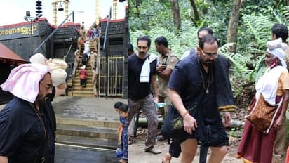 ಇರುಮುಡಿ ಹೊತ್ತು ಪಾದಯಾತ್ರೆ ಮೂಲಕ ಅಯ್ಯಪ್ಪನ ದರ್ಶನ ಪಡೆದ ಕೇಂದ್ರ ಸಚಿವ ರಾಜೀವ್ ಚಂದ್ರಶೇಖರ್!