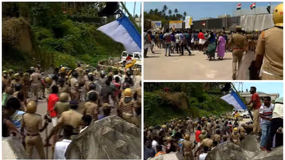 ബാരിക്കേഡുകൾ മറികടന്നു, തുറമുഖ പദ്ധതി പ്രദേശത്തേക്ക് മത്സ്യത്തൊഴിലാളികൾ; വിഴിഞ്ഞത്ത് സംഘർഷാവസ്ഥ