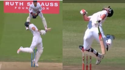 മൂക്ക് തകര്ക്കും ബൗണ്സര്; കാലിസിനെ വിറപ്പിച്ച ശ്രീശാന്ത് സ്റ്റൈല് പന്തുമായി സ്റ്റോക്സ്- വീഡിയോ