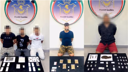 വിവിധ ലഹരിമരുന്നുകളുമായി അഞ്ചുപേര് കുവൈത്തില് അറസ്റ്റില്