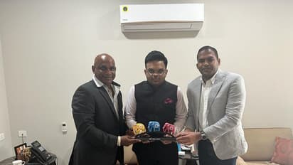 பிசிசிஐ செயலாளர் ஜெய் ஷாவுடன் இலங்கை முன்னாள் ஜாம்பவான் ஜெயசூரியா சந்திப்பு..! முக்கிய ஆலோசனை