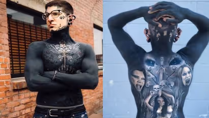 ശരീരത്തിൽ 95 ശതമാനം ഭാ​ഗത്തും ടാറ്റൂ, ചെലവഴിച്ചത് 80 ലക്ഷത്തിന് മുകളിൽ