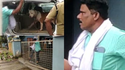 വാഹനാപകട കേസിൽ വിളിപ്പിച്ചു; നായയുമായി പൊലീസ് സ്റ്റേഷനിലെത്തി മധ്യവയസ്കന്റെ പരാക്രമം