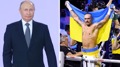 Ukrainian boxing hero Oleksandr Usyk slams 'weak' Vladimir Putin after win over Anthony Joshua
