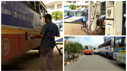 തിരുവനന്തപുരം ജില്ലയിൽ കെ എസ് ആർ ടി സിയിൽ വീണ്ടും ഡീസൽ പ്രതിസന്ധി,ഡീസൽ അടിക്കാൻ ബസുകളുടെ നീണ്ട നിര റോഡ് സൈഡിൽ