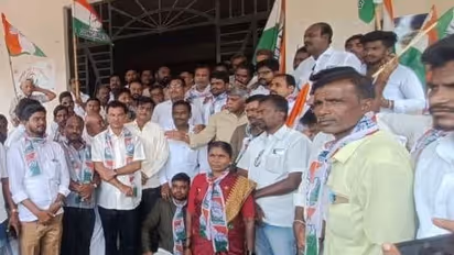 ಮೊಟ್ಟೆಎಸೆತ ಖಂಡಿಸಿ ಕಾಂಗ್ರೆಸ್‌ ಪ್ರತಿಭಟನೆ