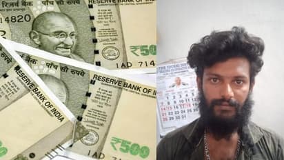 പൊലീസ് സ്റ്റേഷനില് വെച്ച് യുവാവ് അഞ്ഞൂറ് രൂപാ നോട്ടുകള് കീറി എറിഞ്ഞു