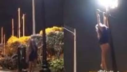 Viral Video: പോസ്റ്റില്‍ പുള്‍ അപ്പ് ചെയ്യുന്ന യുവതി; വൈറലായി വീഡിയോ 