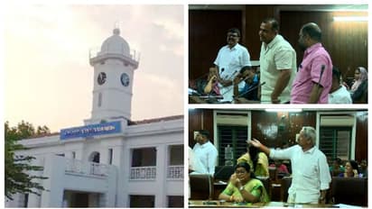 രാഷ്ട്രീയം നോക്കിയാണ് ഷാഫി പറമ്പിൽ ഫണ്ട് അനുവദിക്കുന്നതെന്ന് ബിജെപി; പാലക്കാട് നഗരസഭയിൽ ബഹളം