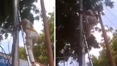 ഹെൽമെറ്റ് വയ്ക്കാത്തതിന് പിഴയീടാക്കി, പൊലീസ് സ്റ്റേഷനിലേക്കുള്ള വൈദ്യുതി വിച്ഛേദിച്ച് ലൈൻമാൻ