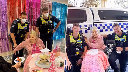 100-year-old Australian woman fulfils wish on her bucket list by getting ‘arrested’ on her birthday