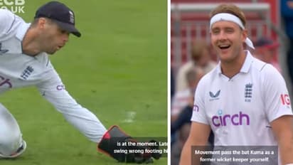 പാമ്പ് ഇഴയുമോ ഇതുപോലെ? ഇംഗ്ലണ്ട് വിക്കറ്റ് കീപ്പര് ബെന് ഫോക്സിനെ അമ്പരപ്പിച്ച് ബ്രോഡിന്റെ പന്ത്- വീഡിയോ