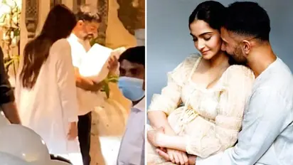 Sonam Kapoor, Anand Ahuja arrive at home with baby boy; watch
