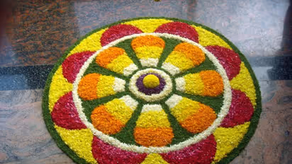 Onam 2023: How to make an easy Pookalam or floral rangoli design; Check here