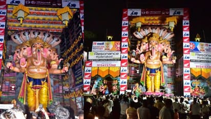 ఖైరతాబాద్ మహా గణపతి: తొలి పూజ చేసిన తెలంగాణ , హర్యానా గవర్నర్లు